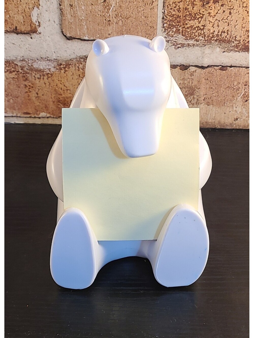 3M Post-It White Polar Bear BEAR-330 5"×3"×5" Pop-Up Note Dispenser Office Decor